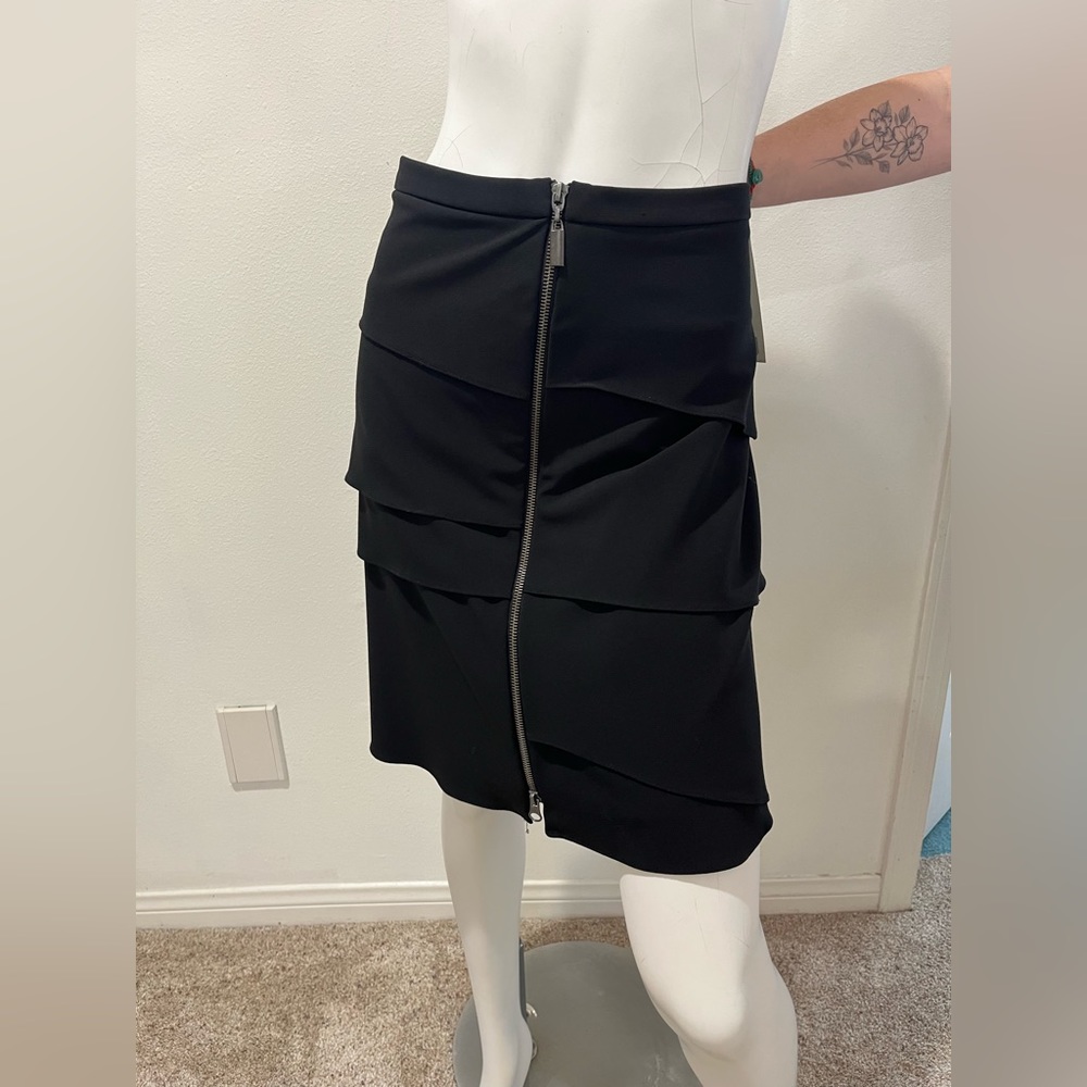 Joseph Ribkoff Black layered skirt